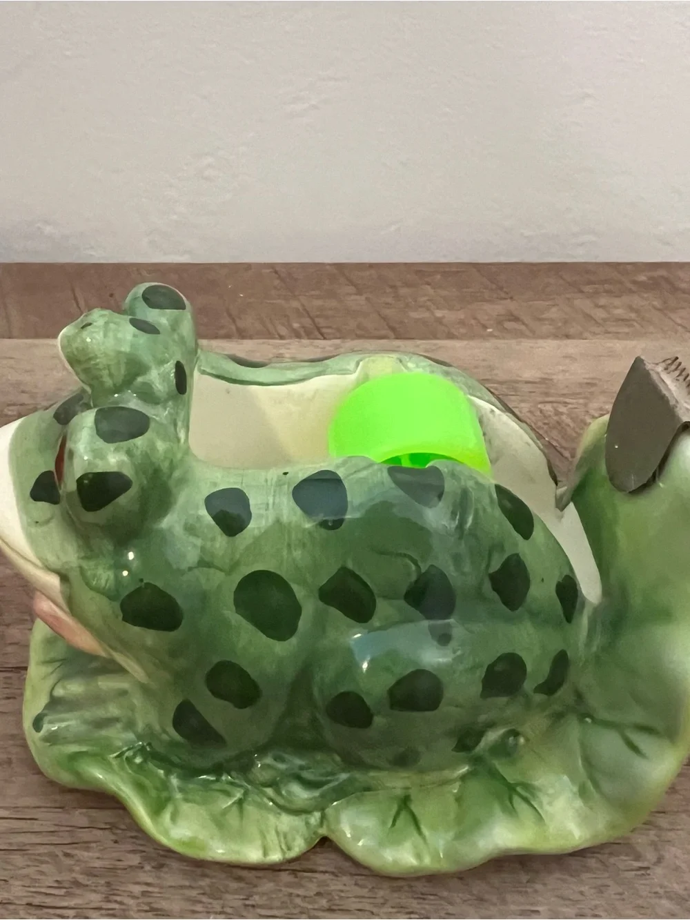 🐸 Frog - Scotch / Invisible Tape Dispenser - Ceramic Vintage 1980'S